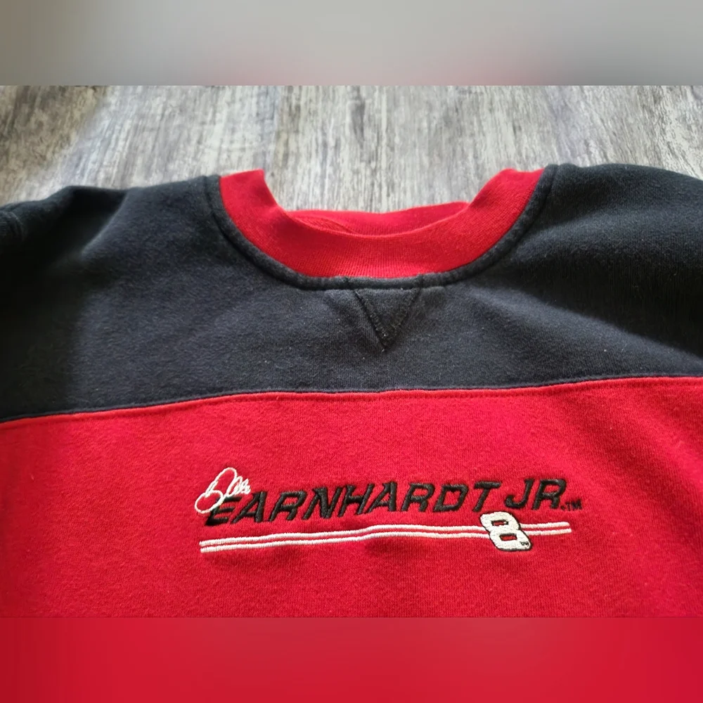 Chase Authentics‎ Earnhardt Jr Racing Sweatshirt Black Red XL 18/20 Y2K